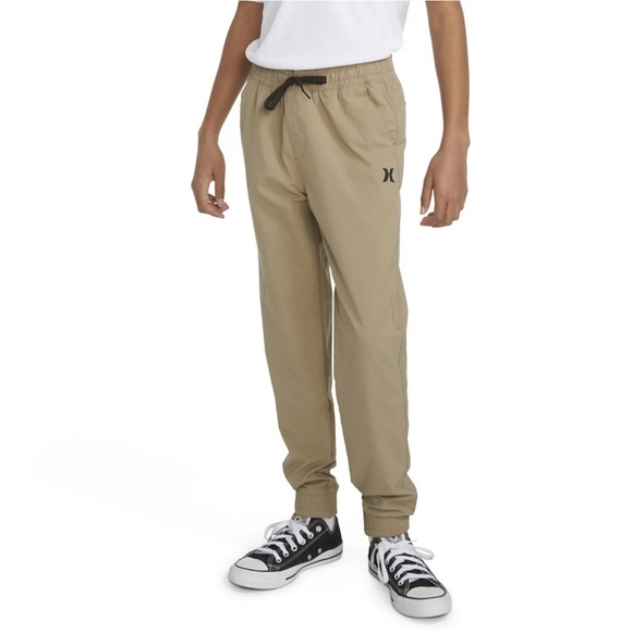 Hurley Boys Tan Jogger Pants - Picture 1 of 7